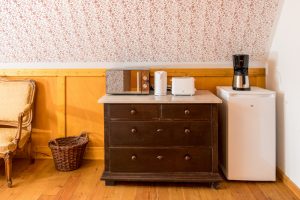 Kleine Ecke für die Verpflegung.