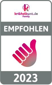 Gütesiegel des Kribbelbunt Family Magazin