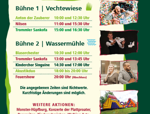Endlich ist es soweit: hier kommt das Bühnenprogramm zum 75. Tierpark-Jubiläum! 💚